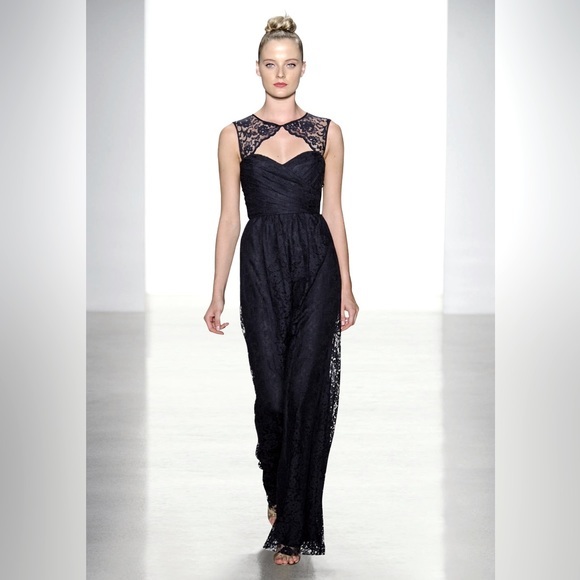 amsale gowns & formal dresses Satin Cascade Gown Twilight / 4 main image 0